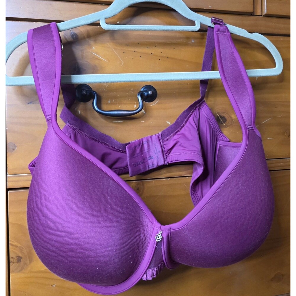 Third Love Perfect Coverage Bra Size 38G Purple Comfort Adjustable